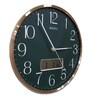 Gold Plastic Elegant Digital Modern Wall Clock