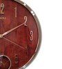 Maroon Synthetic Elegant Wall Clock