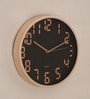 Synthetic Minimal Wall Clock In Black