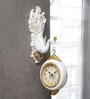 White Plastic Peacock Modern Wall Clock