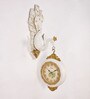 White Plastic Peacock Modern Wall Clock