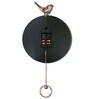 Synthetic Rose Gold Pendulum Wall Clock