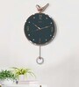 Synthetic Rose Gold Pendulum Wall Clock