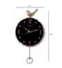 Synthetic Rose Gold Pendulum Wall Clock
