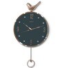 Synthetic Rose Gold Pendulum Wall Clock