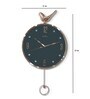 Synthetic Rose Gold Pendulum Wall Clock