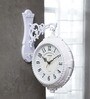 White Plastic Royal Modern Wall Clock