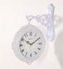 White Plastic Royal Modern Wall Clock