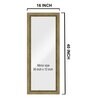 Beige Synthetic Wood Lineart Full Length Mirror