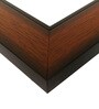 Synthetic Wood Rectangle Wall Mirror in Brown colour
