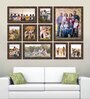 Brown Synthetic Wood Allison Set Of 10 Collage Photo Frames