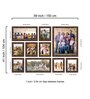 Brown Synthetic Wood Allison Set Of 10 Collage Photo Frames