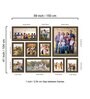 Grey Synthetic Wood Athena Set Of 10 Collage Photo Frames