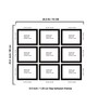 AbigailSet Of 9 Black Synthetic Wood Collage Photo Frames
