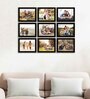 AbigailSet Of 9 Black Synthetic Wood Collage Photo Frames