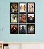 AbigailSet Of 9 Black Synthetic Wood Collage Photo Frames
