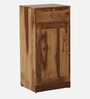Syrna Sheesham Wood Bar Cabinet In Rustic Teak Finish