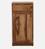 Syrna Sheesham Wood Bar Cabinet In Rustic Teak Finish