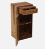 Syrna Sheesham Wood Bar Cabinet In Rustic Teak Finish