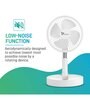 Syska FAN-5060L 3 Blades 160 mm High Speed Battery Backup Table Fans (White)