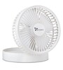 Syska FAN-5060L 3 Blades 160 mm High Speed Battery Backup Table Fans (White)