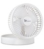 Syska FPB-5060L 3 Blades 160 mm High Speed Battery Backup Table Fan (White)