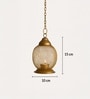 Golden Metal Hanging T-Light Holder