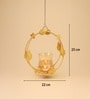 Golden Metal Lotus-Shaped Tea Light Holder