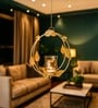 Golden Metal Lotus-Shaped Tea Light Holder