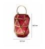 Pink Glossy Metal Tea Light Holder