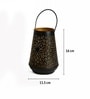 Black & Grey Metal Hanging Tea Light Holder
