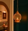 Golden Metal Hanging T-Light Holder