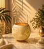 Off White Metal Moroccan Style Hanging Tea Light Holder