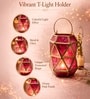 Pink Glossy Metal Tea Light Holder
