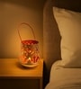 Orange Metal Hanging Tealight Holder Set Of 2