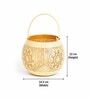 Off White Metal Moroccan Style Hanging Tea Light Holder