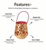 Red Metal Hanging Tealight Holder Set Of 2