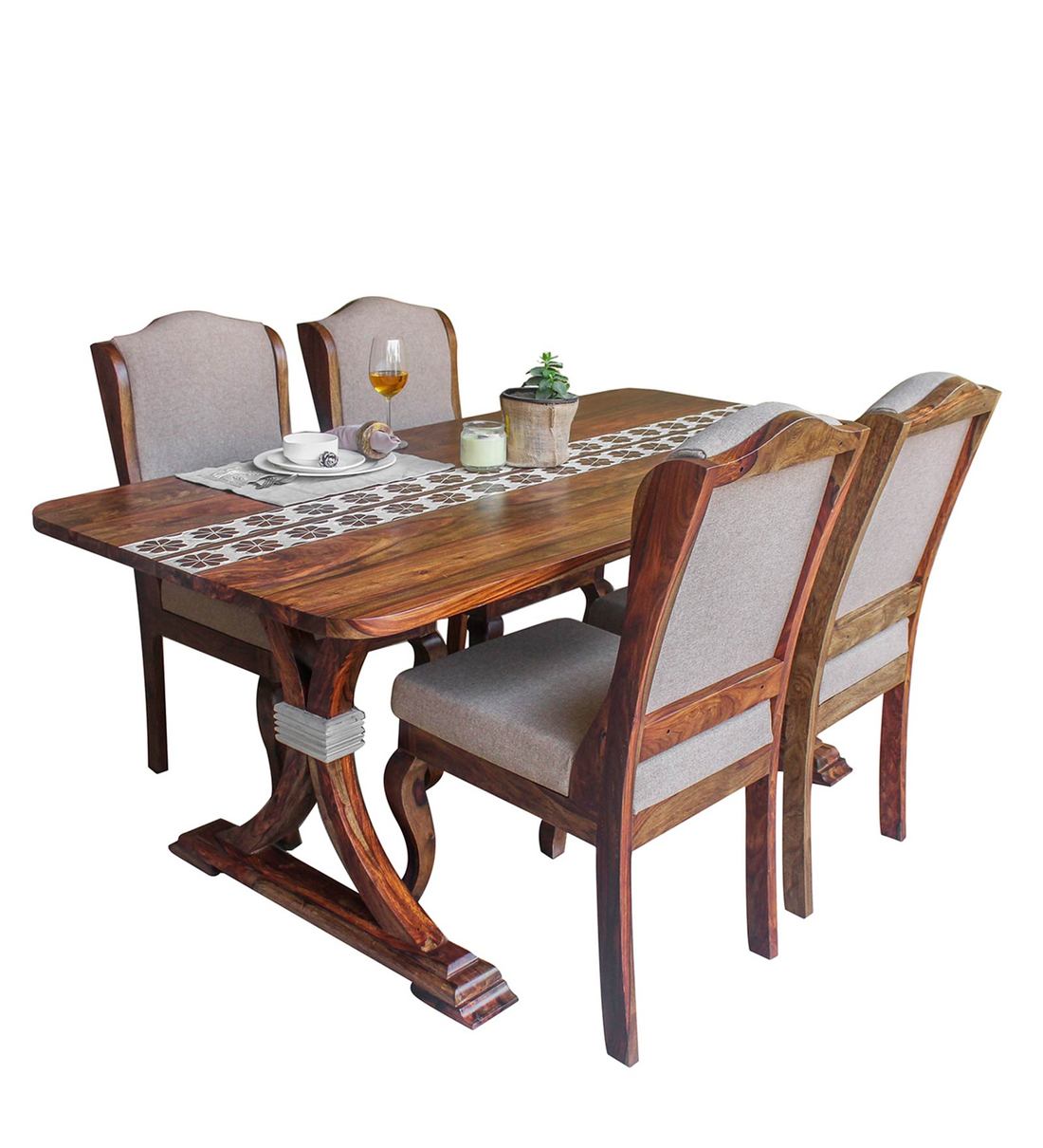 Four seater best sale dining table price