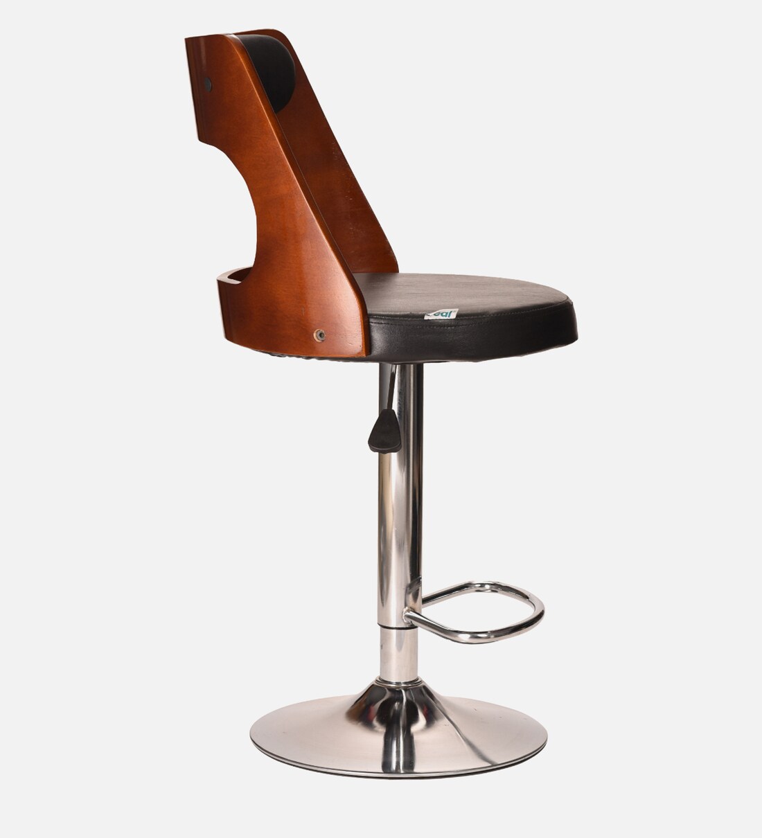 Buy Tawang Leatherette Bar Stool In Black & Brown Colour Online