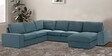 Talisa Fabric LHS Sectional Sofa (3+ Lounger) In Dark Grey Colour