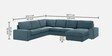 Talisa Fabric LHS Sectional Sofa (3+ Lounger) In Dark Grey Colour