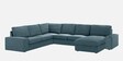 Talisa Fabric LHS Sectional Sofa (3+ Lounger) In Dark Grey Colour