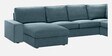 Talisa Fabric RHS Sectional Sofa (3+ Lounger) In Dark Grey Colour