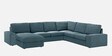 Talisa Fabric RHS Sectional Sofa (3+ Lounger) In Dark Grey Colour
