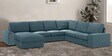 Talisa Fabric RHS Sectional Sofa (3+ Lounger) In Dark Grey Colour
