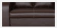 Tanaka Leatherette LHS Sectional Sofa (2 + Lounger) in Chocolate Brown Colour