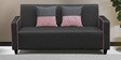 Tango Leatherette 3 Seater Sofa In Black Colour