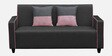 Tango Leatherette 3 Seater Sofa In Black Colour
