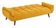Tarantino 3 Seater upholstered Convertible Sofa Cum Bed In Mustard Colour Tarantino 3 Seater upholstered Convertible Sofa Cum Bed In Mustard Colour
