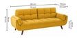 Tarantino 3 Seater upholstered Convertible Sofa Cum Bed In Mustard Colour Tarantino 3 Seater upholstered Convertible Sofa Cum Bed In Mustard Colour